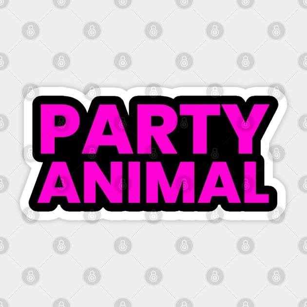 Party Animal Sticker by TommySniderArt